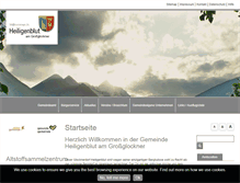 Tablet Screenshot of heiligenblut.gv.at